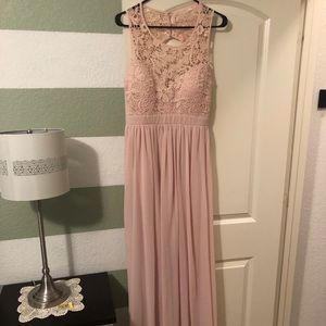Light pink bridesmaid/ formal dress